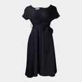 Sculpted Off-Shoulder Midi Dress with Tailored Fit