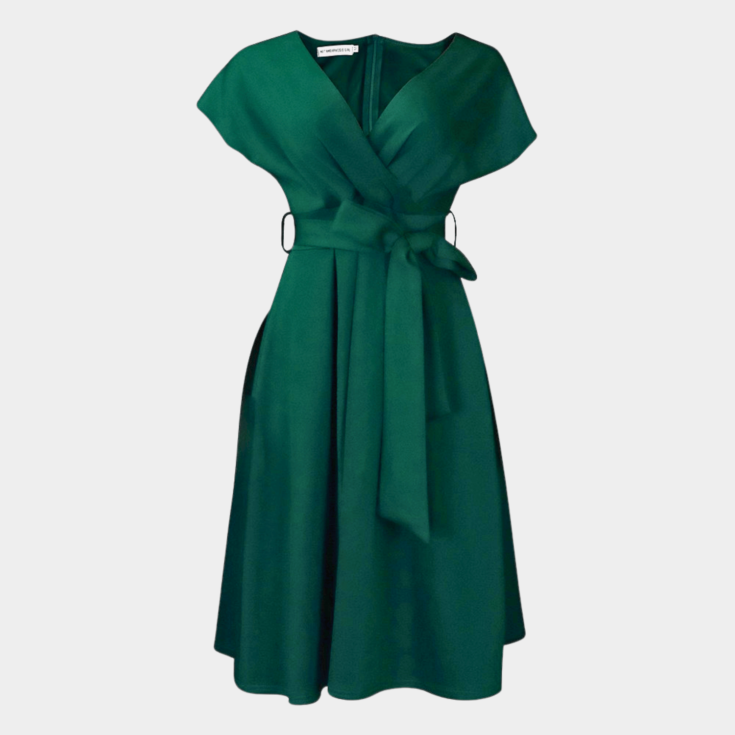 Sculpted Off-Shoulder Midi Dress with Tailored Fit