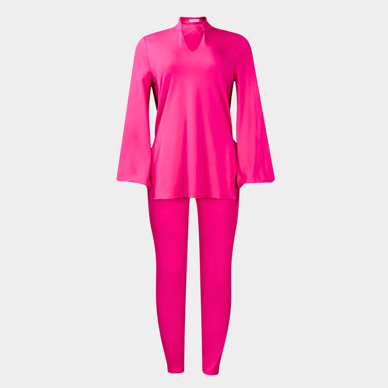 Relaxed Long Tunic Top with Stretch Leggings