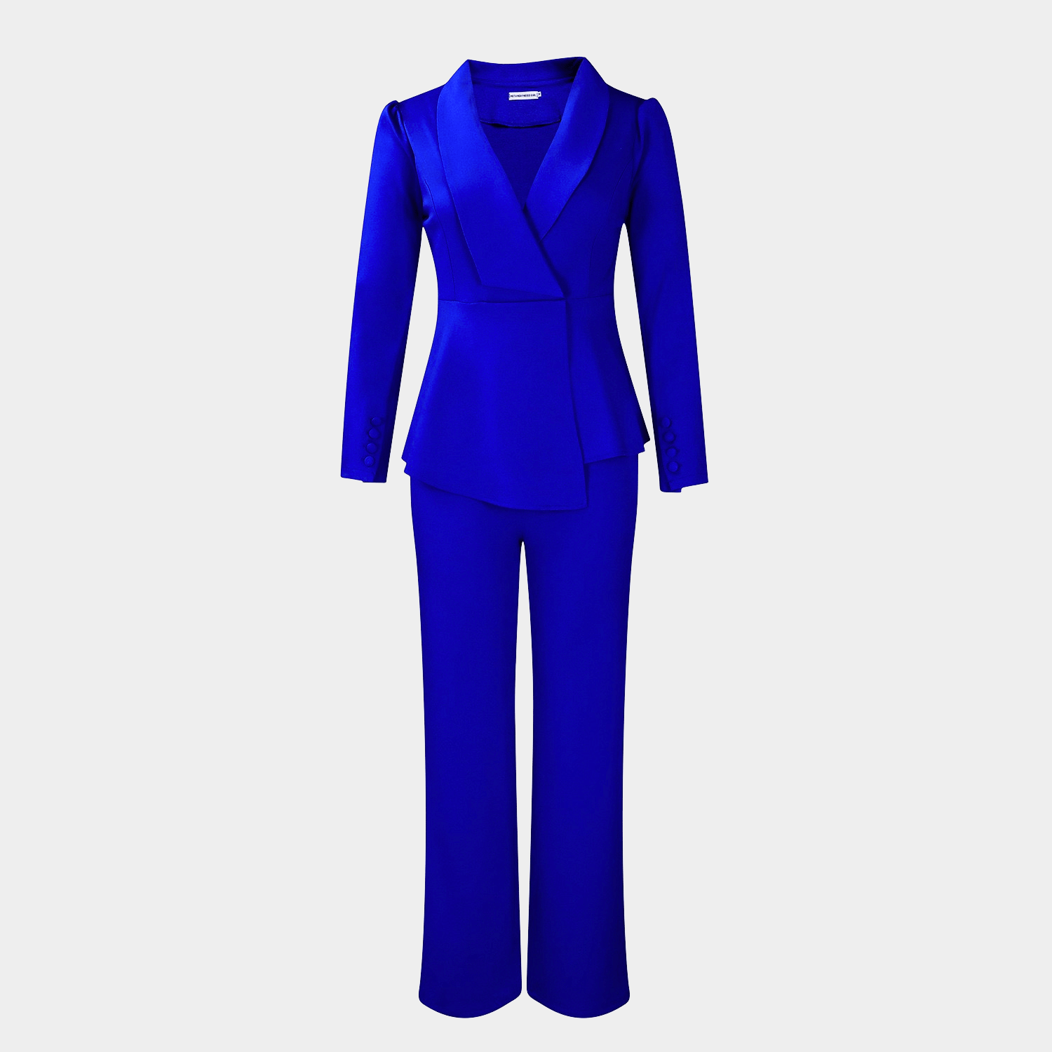 Elegant Tailored Pantsuit with Structured Jacket