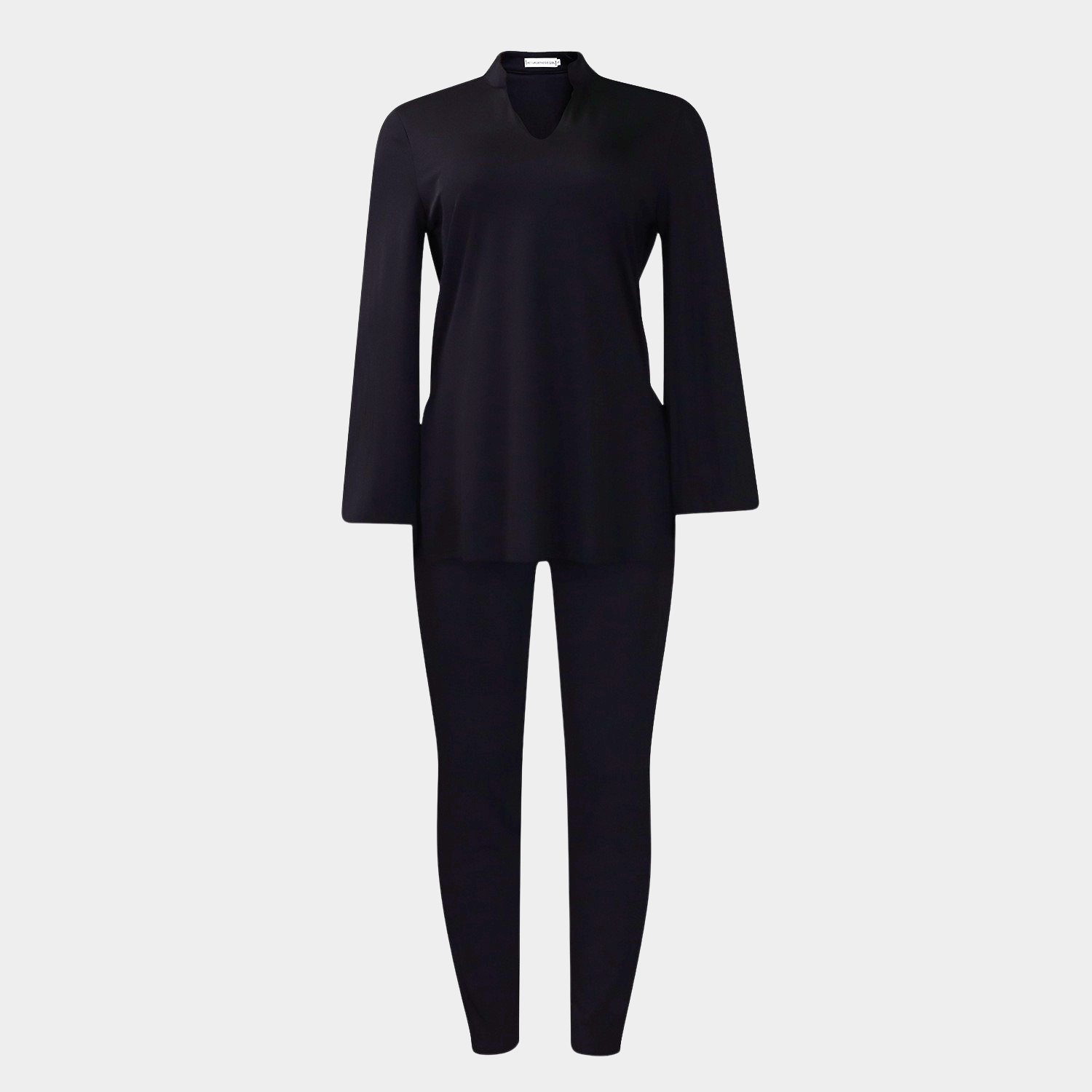 Relaxed Long Tunic Top with Stretch Leggings