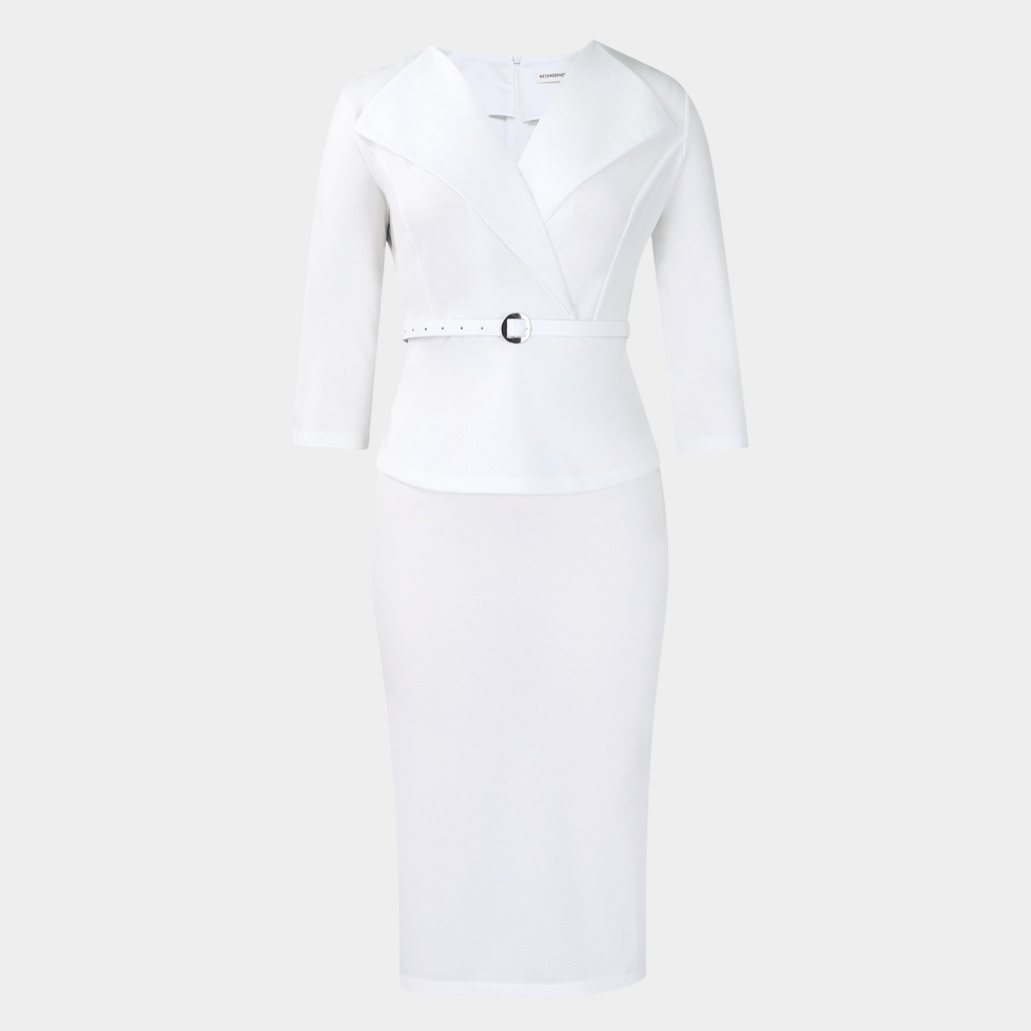 Body-Shaping Skirt Set with Tailored Jacket