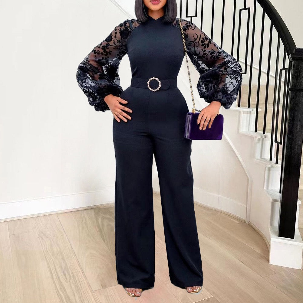 Elegant Tailored Jumpsuit with Sculpted Fit