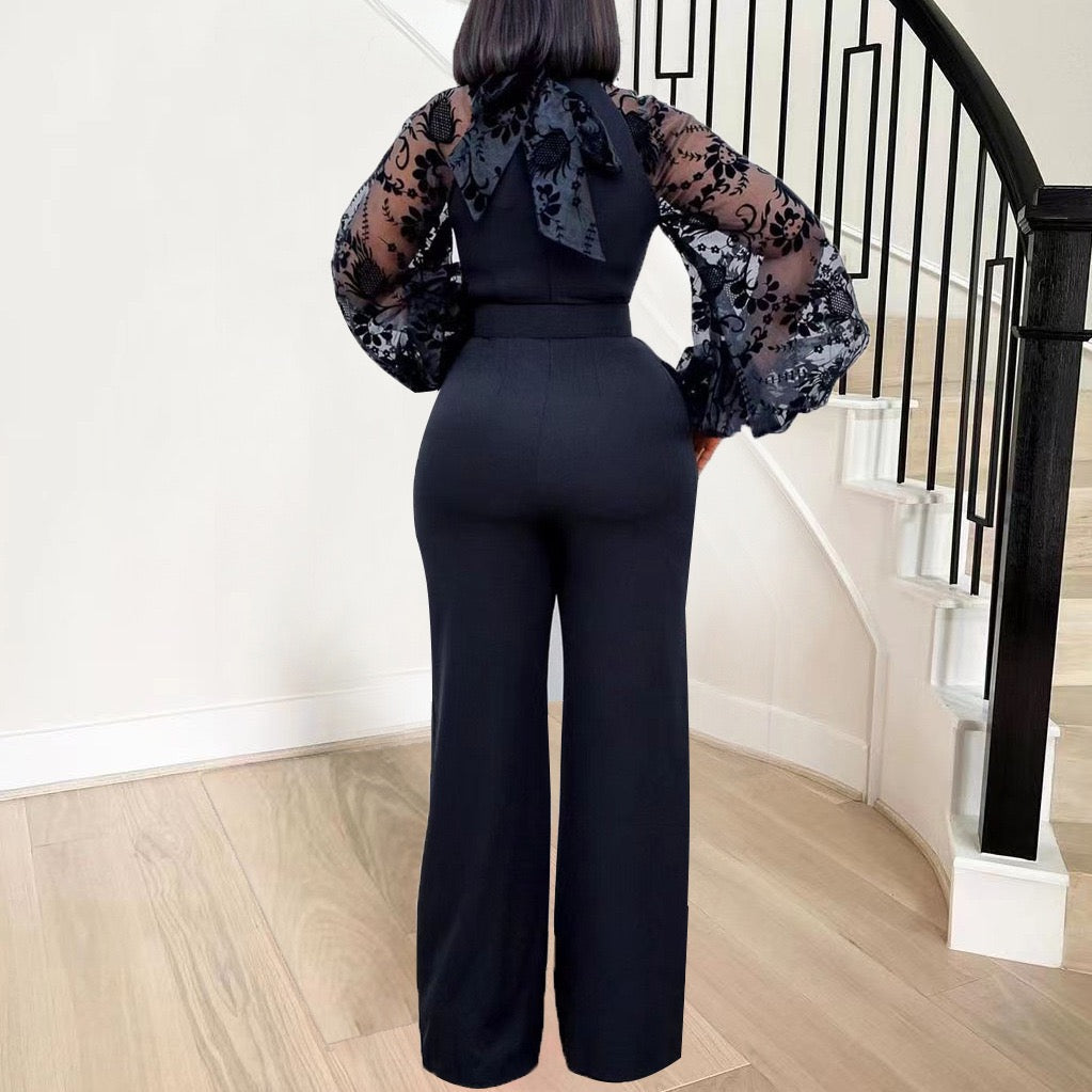 Elegant Tailored Jumpsuit with Sculpted Fit