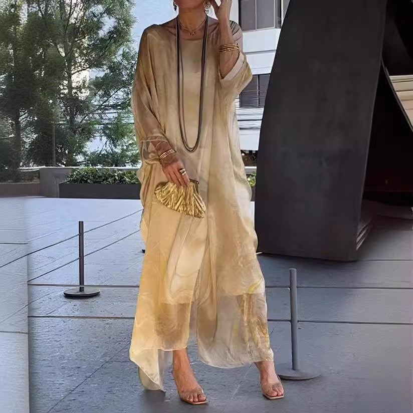 Elegant Flowing Boho Maxi Dress