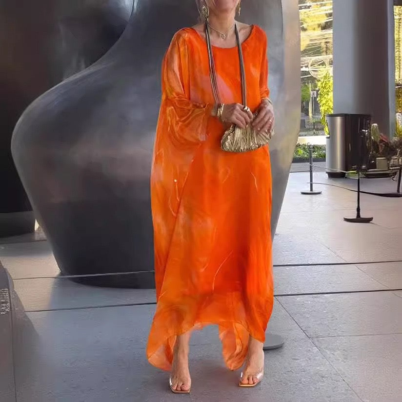 Elegant Flowing Boho Maxi Dress